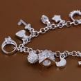 thumbnail image 2 of 925 Sterling Silver Bracelet Good Luck Cross 8 Inches 3MM Lobster L48, 2 of 4