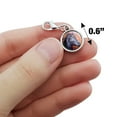 thumbnail image 4 of Black Horse Portrait Painting Indigo Night Antiqued Bracelet Pendant Zipper Pull Charm with Lobster Clasp, 4 of 5