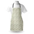 thumbnail image 4 of Leaves Apron, Abstract Foliage Design with Curled Leaves and Nervures on Stripes, Unisex Kitchen Bib with Adjustable Neck for Cooking Gardening, Adult Size, Pale Taupe Grey Eggshell, by Ambesonne, 4 of 4