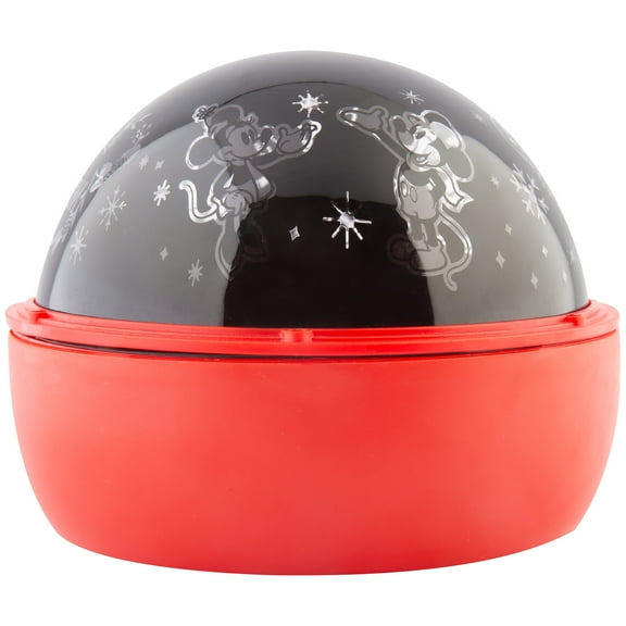 5.12 inch Christmas Lightshow Projection Tabletop ShadowLights Mickey and Friends Yuletide Farmhouse