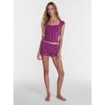 thumbnail image 2 of No Boundaries Cloud Core Low Rise Sleep Shorts, Women's XXS-3X, 2 of 5