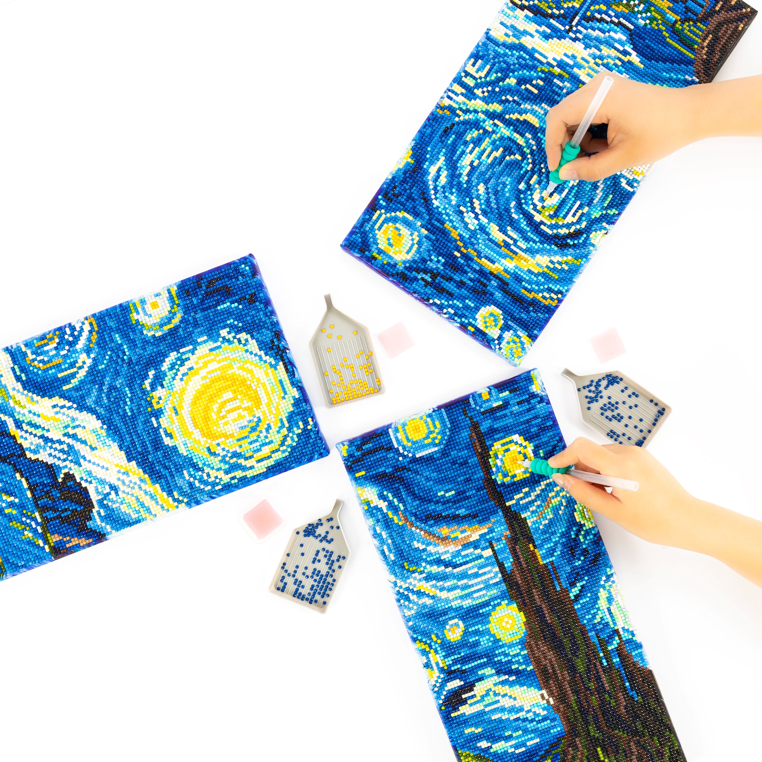 DIAMOND DOTZ® Starry Night (Après Van Gogh) Triptych Diamond Painting Kit
