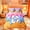 Orange Pink D, variant on Feelyou Cartoon Baseball Letter M Queen Bedding for Kids, Drip Ice Cream Candy Bedding Comforter Set Queen, Pink Reversible, 7pcs
