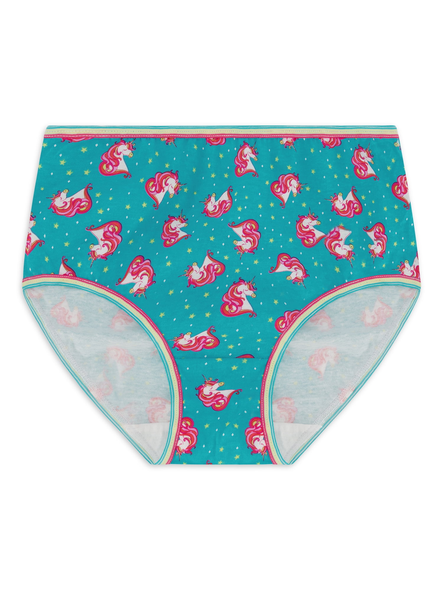 Wonder Nation Girls Brief Underwear, 10-Pack, Sizes 4-18 & Plus