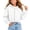#A04-White, variant on Abcomgle Girls Zip Up Hoodie 10-12 Cropped Long Sleeve Jackets for Teen Girls Cute Fashion Lightweight Pullover Sweatshirt with Pockets
