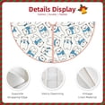 thumbnail image 3 of Rateoe Scarf Bear Pattern Christmas Tree Skirt with Ties , Christmas Tree Decorations, Farmhouse Christmas Decor Xmas Holiday Decorations-30", 3 of 6