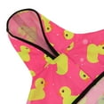 thumbnail image 6 of HDE Dog Raincoat Hooded Slicker Poncho for Small to X-Large Dogs and Puppies Ducks Pink M, 6 of 7