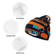 thumbnail image 3 of Pofeuu Creative Transport Print Beanie Hat for Men Women Knit Winter Hat Warm Cuffed Skull Beanie Slouchy Soft Unisex, 3 of 6