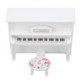 thumbnail image 5 of Piano De Casa De Muñecas, Taburete De Piano De Casa De Muñecas Lindo De Abedul Realista Simulado Para Coleccionista Para El Dormitorio Del Hogar Crtynell Descripción de la referencia, 5 of 5