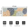 thumbnail image 5 of Bohemian Retro Floral Non-Slip Entryway Door Mat,Boho Indoor Decor Durable Low Plush Door Mat,Washable Welcome Rug for Patio Hallway Home Decor 16x47 Inches, 5 of 7