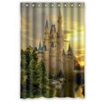 thumbnail image 1 of EREHome Castle Shower Curtain Polyester Fabric Bathroom Decorative Curtain Size 48x72 Inches, 1 of 1