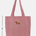 thumbnail image 3 of Vintage Handbag for Women, Canvas South Tote Bag, Red Stripe Casual Shoulder Bag, Spacious Work Bag for Daily Use, Travel, Gift for Her, 3 of 9