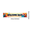 thumbnail image 3 of Space Theme Welcome Back Banner School Backpack and Planets Colorful Backdrop Classroom Decorations Outer Space Party Supplies Photography Props, 3 of 4