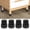 Lavender Purple, variant on 4 Pcs 2 Inch ABS Furniture Riser Professional Height Calibration