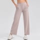thumbnail image 3 of MKLEKYY Pantalones deportivos ligeros de pierna ancha para mujer, de 76 cm, de cintura alta, informales, para viajes y trabajo, con bolsillos, holgados., 3 of 4