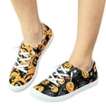 thumbnail image 5 of Willtoo Women Halloween Pumpkin Shoes Cute Spooky Print Loafers Lightweight Comfortable Platform Casual Walking Shoes Slip on Flat Sneakers Boat Shoes with Soft Sole, 5 of 5