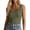 CU51_Army Green, variant on Womens Tank Tops Scoop Neck Sleeveless Ribbed Tank Summer Basic Thick Strap Slim Fitted Racerback Tops Brown S