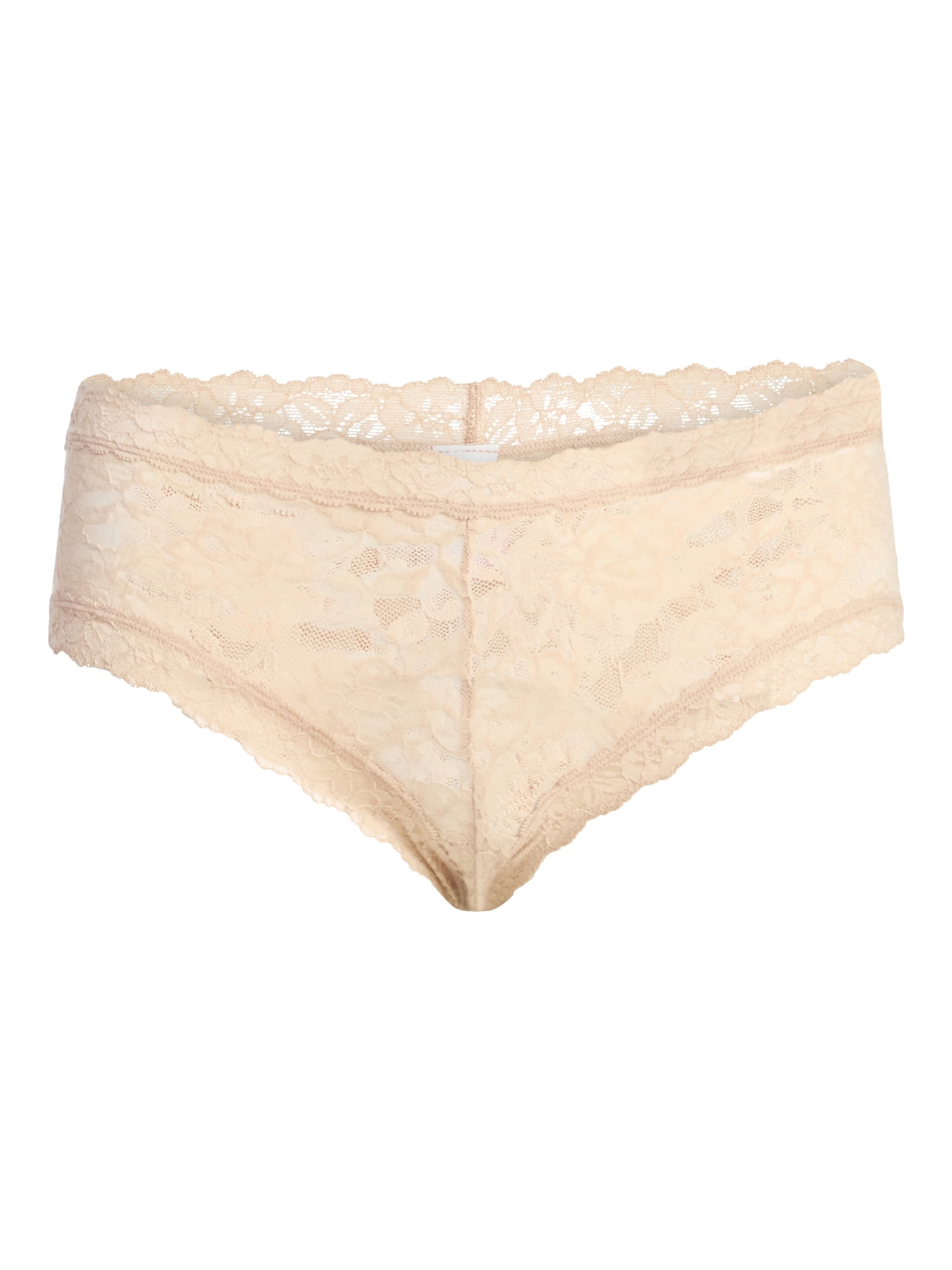 Joyspun Women's Lace High Cut Bikini Panties, 3-Pack, Sizes XS-3XL