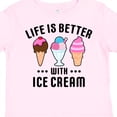 thumbnail image 4 of Inktastic Life is Better with Ice Cream Boys or Girls Toddler T-Shirt, 4 of 5