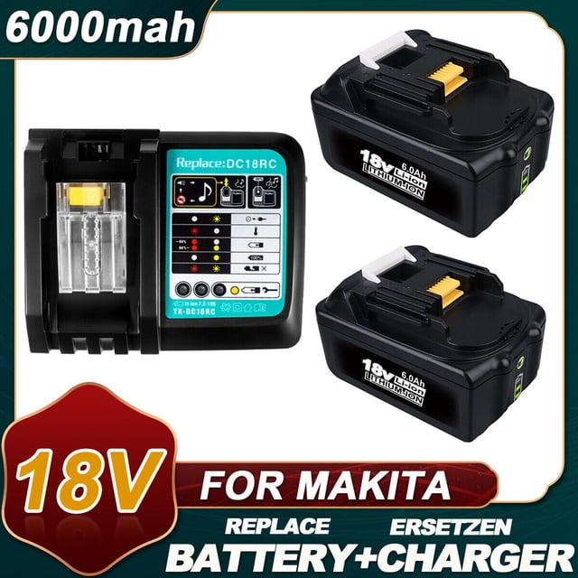 BL1860 6AH For Makita 18V Battery Power Tools Li-ion Replacement LXT BL1850 BL1840 for 18 V Screwdriver with BMS 18V