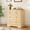 3 cabinets Wood, variant on Boho Rattan & Fluted Tall Dresser - 5 Large Drawers, Modern Wooden Storage Cabinet, Organizer for Bedroom, Closet, Nursery, Living Room