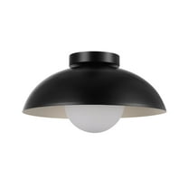 Globe Electric 91005469 Selma 13" Wide Semi-Flush Ceiling Fixture - Black