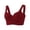 63#Deep Red, variant on Soft Wireless Bra,No Underwire Wireless Push Up Seamless Full Coverage Comfort