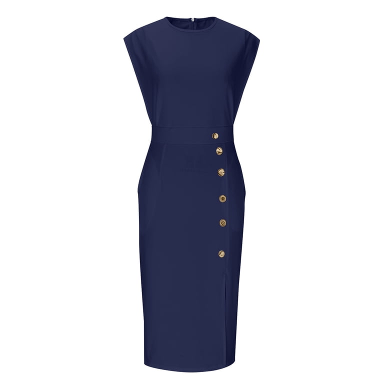 cocktail dresses for work Black cocktail dress with sleeves, High neck work dress, Business dresses for women Elegant wedding guest dresses, Mandarin collar TAVROVSKA