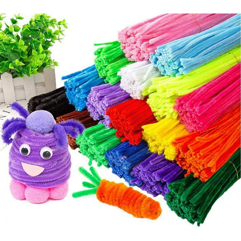 Uxcell 30cm/12 inch Pipe Cleaners Chenille Stems for DIY Art Crafts Gray  100 Pack 