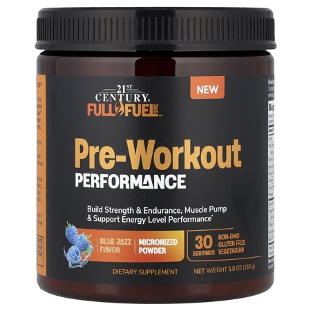 21st Century Full Fuel 365™, Pre-Workout Performance, Blue Razz, 5.8 oz (165 g)