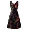 thumbnail image 5 of FcBaudy Robe Sans Manches à Col Rond, Robes d'Été pour Femmes, Robes pour Femmes Mode d'Été pour Dames Robe Longue Imprimée Sans Manches Robe pour Femme, 5 of 5