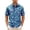 Blue, variant on Men's Paisley Shirts Vintage Floral Button Down Shirt Casual Regular Fit Summer Shirt with Pockets Blue XXXXL