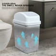 thumbnail image 2 of Harlier 7L Trash Can with Swing for Home and Kitchen, Easy Access Disposal and Slim Modern Trash Can with Lid, 1.5 Gallon Capacity, Green, 2 of 7