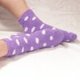 thumbnail image 6 of Fuzzy Polka Dot Super Fuzzy Warm Plush Cozy Cute Socks - Assortment C - 8prs, 6 of 6