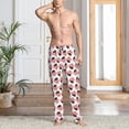 thumbnail image 2 of Daiia Dachshund dogs and hearts Pattern Men's Sleep Pant with Pockets and Drawstring,Pajama Pants-Small, 2 of 6
