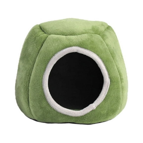 ShenMo 1 green comfortable guinea pig bed, hamster, guinea pig, hamster bed with removable mat, guinea pig shelter, hamster small animal bed, hedgehog, chinchilla