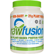 RawFusion Plant-Based Protein Powder, Vanilla Bean, 2 Lb, 30 Servings