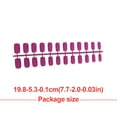 thumbnail image 3 of 1 Set Glue on Nails Medium Street Nail Length Files Stick Full Cover Wraps Art Decals Artificial Beauty Tool Manicure Kit Decorations 23, 3 of 6