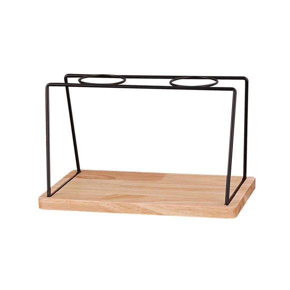 Soportes para verter sobre el café Soporte para café de goteo Marco de hierro Accesorios para cafeteras Café Agujeros dobles