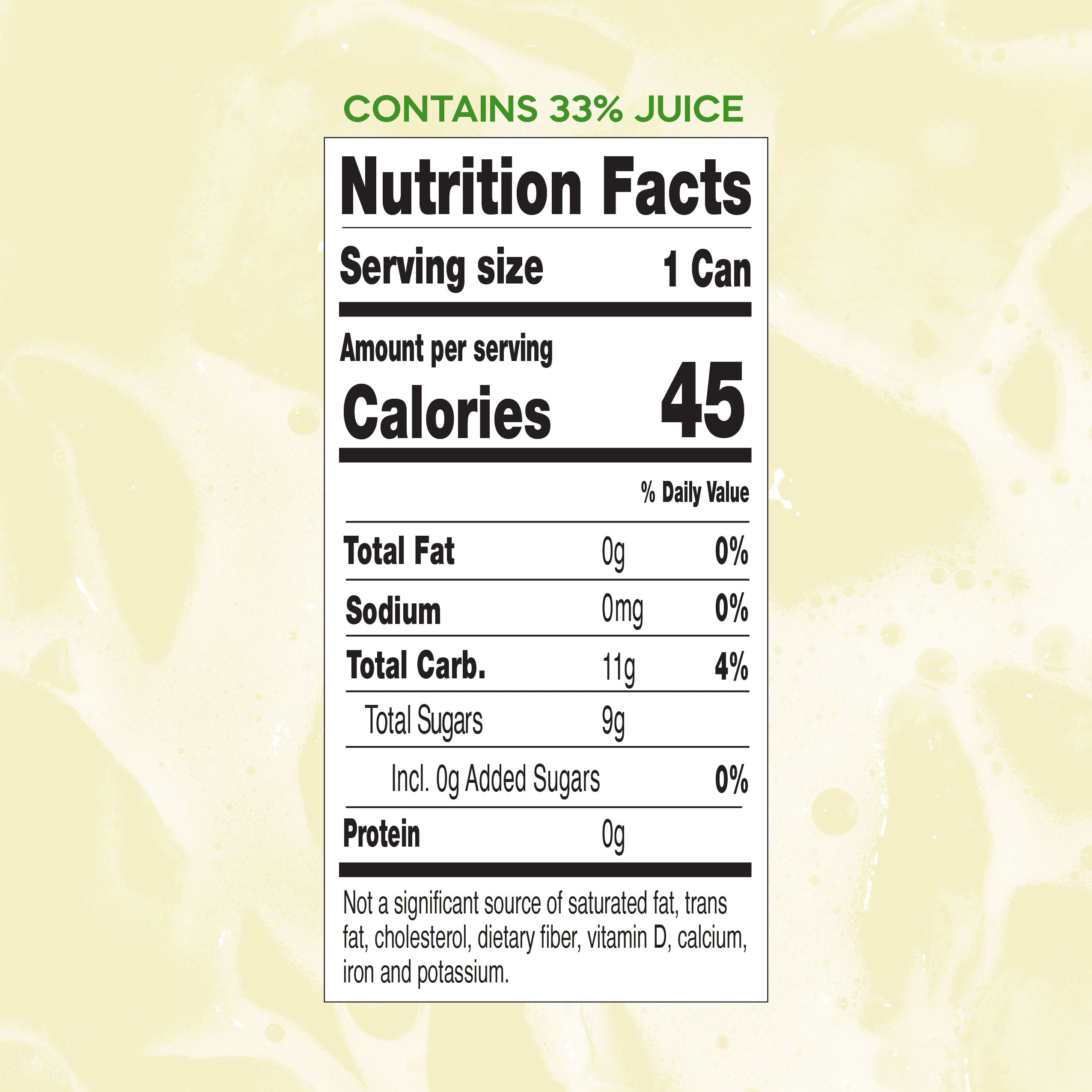 GoodPop Just Juice + Bubbly Water Mini Cans Lemon Lime 7.5 fl oz 6 pk