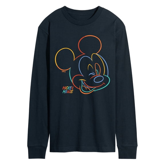 Disney - Mickey Color Portrait - Men's Long Sleeve Graphic T-Shirt