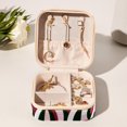 thumbnail image 6 of Valentine's Day Travel Portable Square Organizer Box: Earring Organizer & Jewelry Display for Girls and Women, 6 of 6