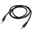thumbnail image 3 of Cable auxiliar de audio estéreo de 3,5 mm (macho a macho), 1 m, para teléfono y coche, color negro, 3 of 8