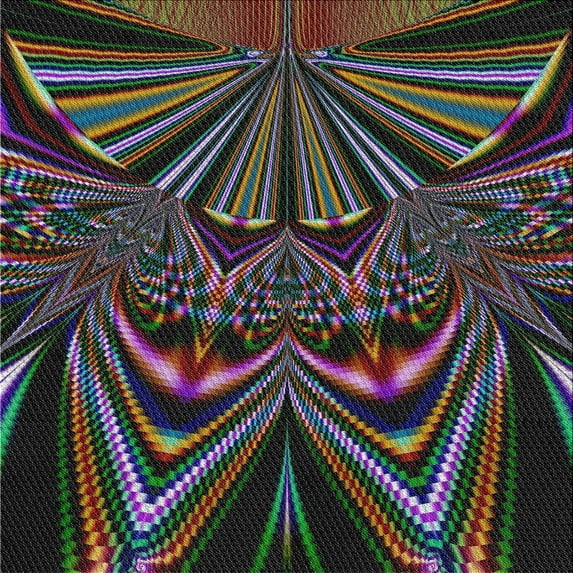 Ahgly Company Indoor Square Patterned Camouflage Green Novelty Area Rugs, 5' Square