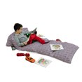 thumbnail image 3 of Starfish Floor Pillow Lounger Cover, Classical Striped Backdrop with Red Colored Sea Stars Maritime Themed Pattern, Nap Mat Printed Fabric Case for 5 Pillows, 88" x 27", Navy White Red, by Ambesonne, 3 of 5