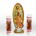 thumbnail image 2 of Virgen De Guadalupe Our Lady of Guadalupe Prayer Candles Religious Candle, White Wax Candles, Holiday Candle Paraffin Wax, 9 PACK, 2 of 5