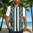 thumbnail image 2 of Plus Size Casual Shirts for Mens Fashion Summer Casual Short Sleeve Vintage Bowling Shirt Cuba Beach Summer Shirts Button Up Shirt, 2 of 6
