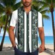 thumbnail image 1 of Blusa y camisa de manga corta con cuello vuelto Camisa casual para hombre Camisa de bolos vintage de manga corta Camisas de verano de playa cubana Camisa con botones Blusa para hombre Poliéster, 1 of 6