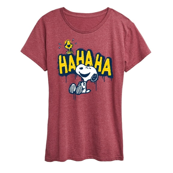Peanuts - Ha Ha Graffiti - Women's Short Sleeve Graphic T-Shirt