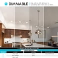 thumbnail image 5 of Luxrite 4 inch LED Recessed Light J-Box 15W 5 Color Selectable Dimmable Wet Rated IC Rated Smooth Trim 4-Pack, 5 of 8
